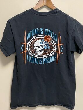 Empyre Nothing Is Certain Skull Graphic T-Shirt Men’s Medium